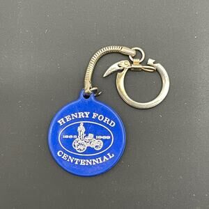 Henry Ford Centennial Collectible Vehicle Keychain Souvenir 1863-1963 w/ Issue